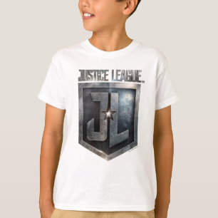 Justice League Metallisches JL-Schild T-Shirt