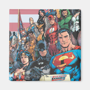 Justice League of America Erste Ausgabe Magnet
