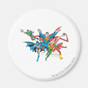 Justice League of America Gruppe 4 Magnet