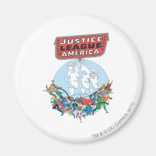 Justice League of America Gruppe Magnet