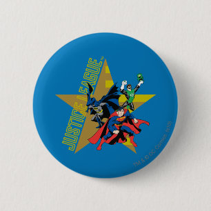 Justice League Star Helden Button