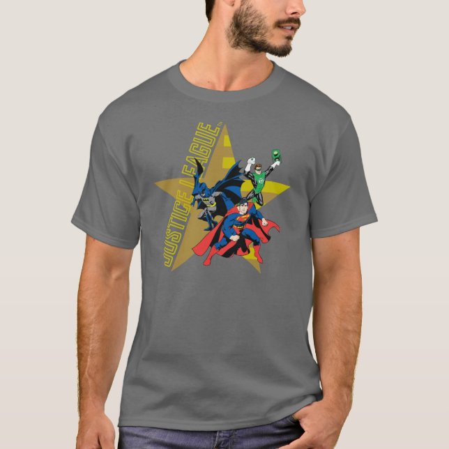 Justice League Star Heroes T-Shirt (Vorderseite)