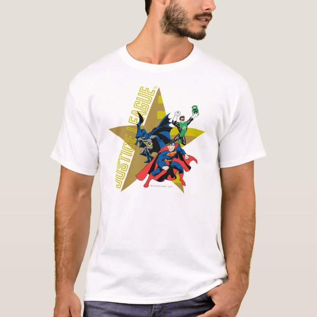 Justice League Star Heroes T-Shirt (Vorderseite)