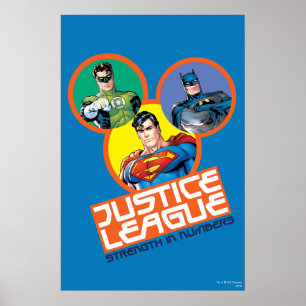 Justice League "Stärke in Zahlen" Poster