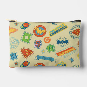 Justice League Superhelden-Abzeichen-Muster Zubehörtasche
