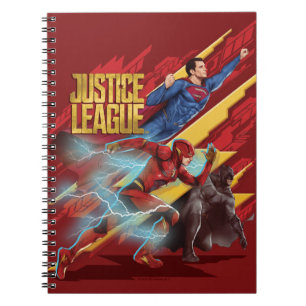 Justice League   Superman, Flash, & Batman Abzeich Notizblock