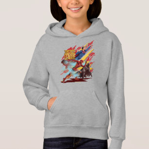 Justice League Superman, Flash und Batman-Abzeic Hoodie