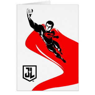 Justice League   Superman fliegt Noir Pop Art