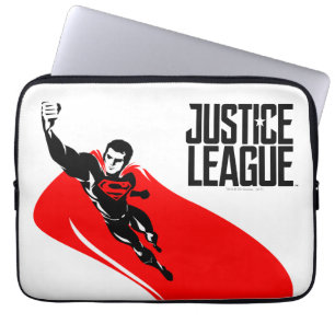 Justice League   Superman fliegt Noir Pop Art Laptopschutzhülle