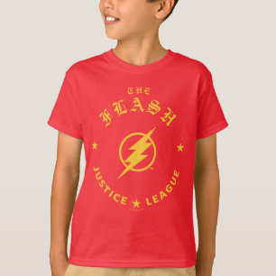 Justice League The Flash Retro-Blitz-Emblem T-Shirt