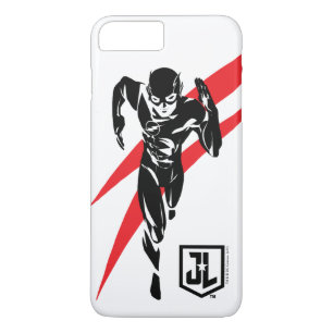 Justice League   The Flash Running Noir Pop Art iPhone 8 Plus/7 Plus Hülle