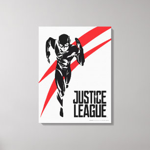 Justice League   The Flash Running Noir Pop Art Leinwanddruck