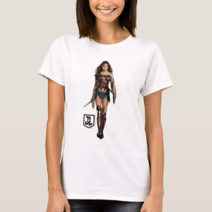 Justice League Wonder Woman auf dem Schlachtfeld T-Shirt