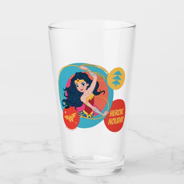 Justice League Wonder Woman Holiday Bauble Glas (Vorderseite)
