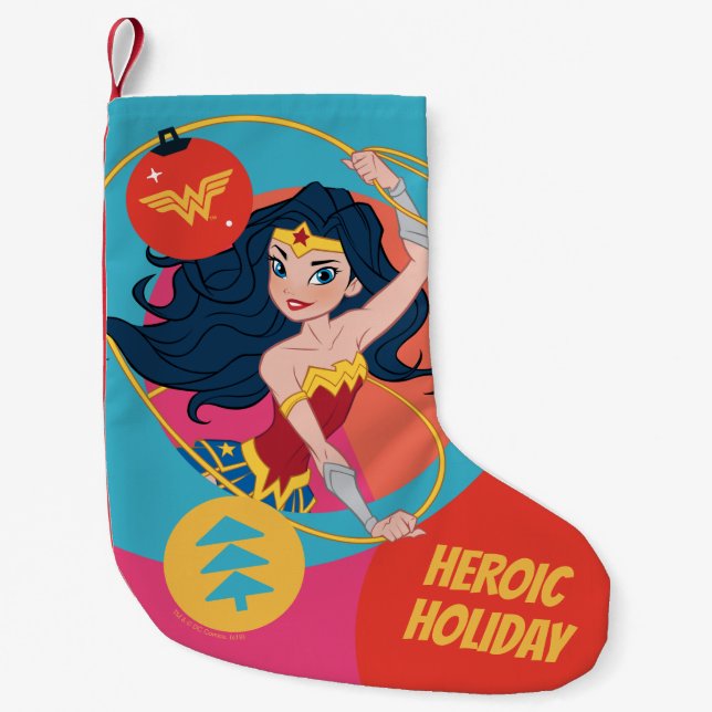 Justice League Wonder Woman Holiday Bauble Kleiner Weihnachtsstrumpf (Vorderseite)
