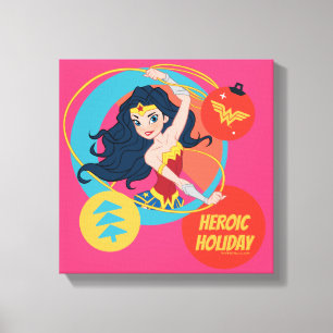 Justice League Wonder Woman Holiday Bauble Leinwanddruck