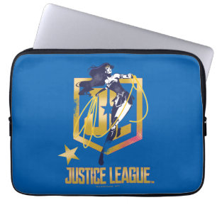Justice League   Wonder Woman JL Logo Pop-Art Laptopschutzhülle