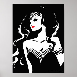 Justice League   Wonder Woman Noir Pop-Art Poster