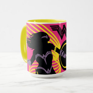 Justice League   Wonder Woman Silhouette-Symbol Tasse