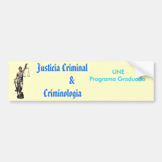 justicia kriminelles $ criminologia autoaufkleber