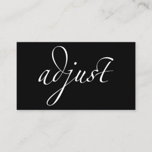 Justieren Sie: Chiropraktik/zentriert Visitenkarte