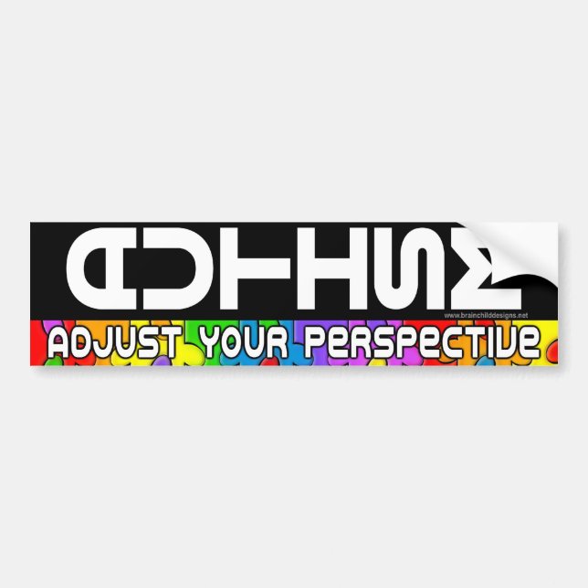 Justieren Sie Ihr Pespective Autoaufkleber (Vorne)