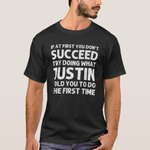 JUSTIN Geschenkname Personalisiert Geburtstag Funn T-Shirt