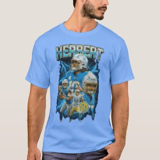 Justin Herbert Chargers Bootleg Art 10 Vintage Fan T-Shirt