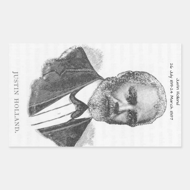 Justin Holland Rechteckiger Aufkleber (Vorderseite)