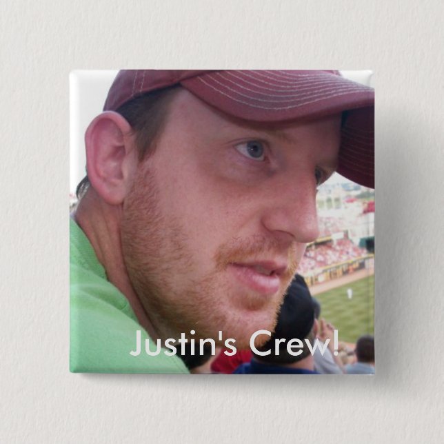 Justin Semikolon-Crew! Button (Vorderseite)
