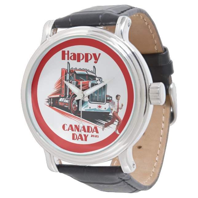 Justin Tru$#%: Bühne verlassen verlassen Armbanduhr (Schrägansicht)