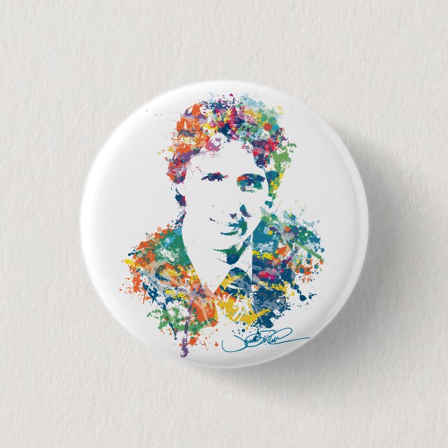 Justin Trudeau Digital Art Button (Vorderseite)