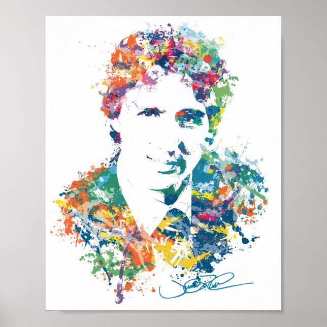 Justin Trudeau Digitale Kunst Poster (Vorne)