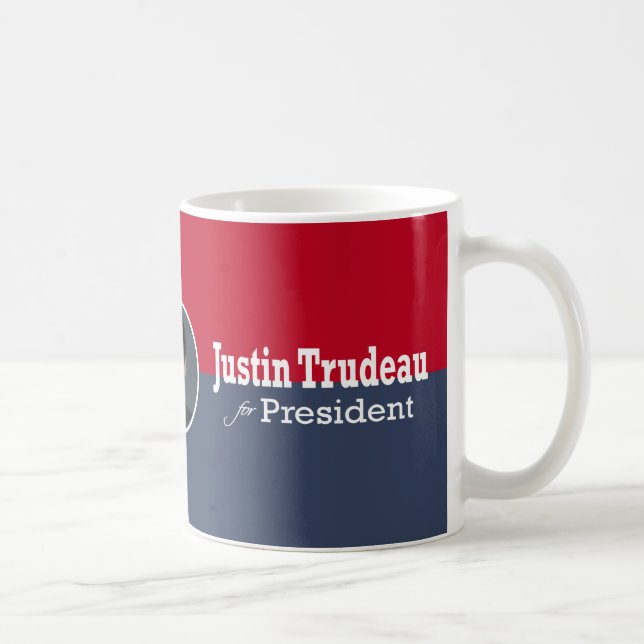 Justin Trudeau für Präsidenten Coffee Mug Tasse (Rechts)