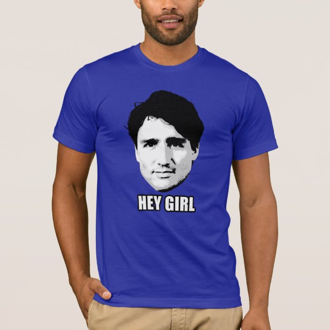 Justin Trudeau - "he Mädchen " T-Shirt (Vorderseite)