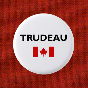 Justin Trudeau Kanada Kanadische Flagge Licht Farb Button