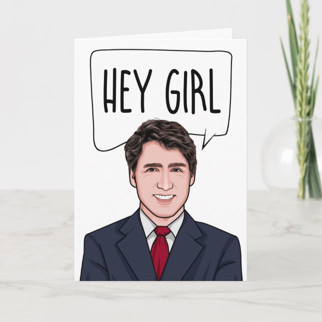 JUSTIN TRUDEAU: KLEINES GIRL KARTE (Vorderseite)