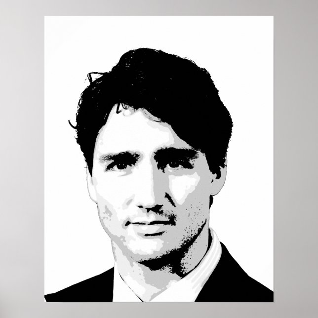 Justin Trudeau Portrait Poster (Vorne)