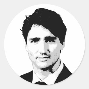 Justin Trudeau Runder Aufkleber