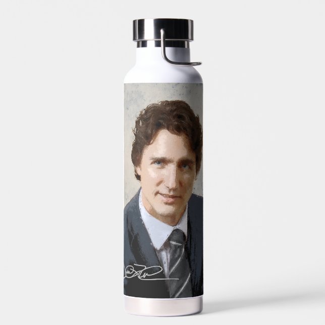 Justin Trudeau Trinkflasche (Links)