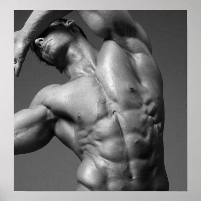 Justin Woltering Black & White Art Poster #1 (Vorne)