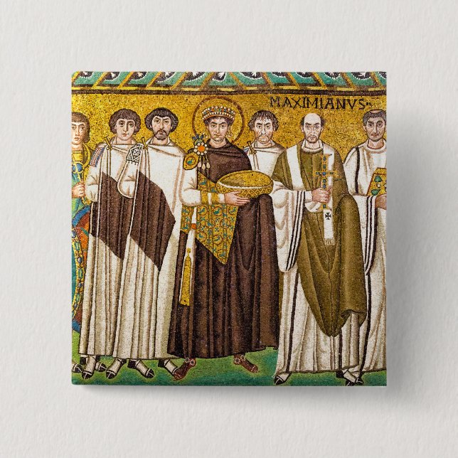 Justinian der Große römischer Kaiser Button (Vorderseite)