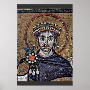 Justinian I., San Vitale (Ravenna) Choir Mosaics A Poster