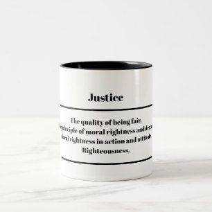 "Justiz" Definition Tasse