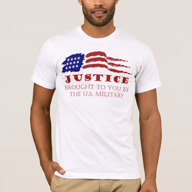 JUSTIZ, die Ihnen vom US-Militär vorgelegt wurde T-Shirt (Vorderseite)