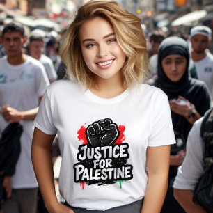 Justiz für den grafischen T - Shirt Palästinas