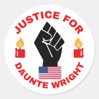 Justiz für die Sammlung von Daunte Wright 1 Runder Aufkleber