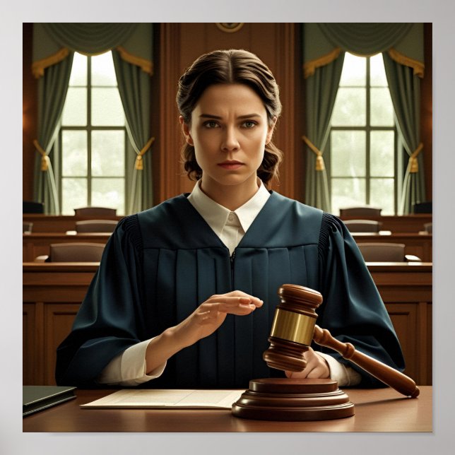 Justiz im Gerichtssaal - Drama Poster Design (Vorne)