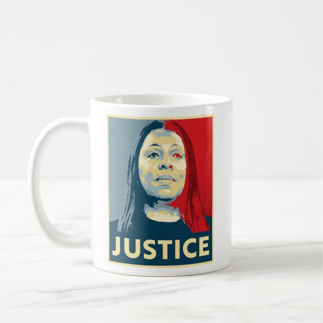 JUSTIZ: Letitia James Kaffeetasse (Links)