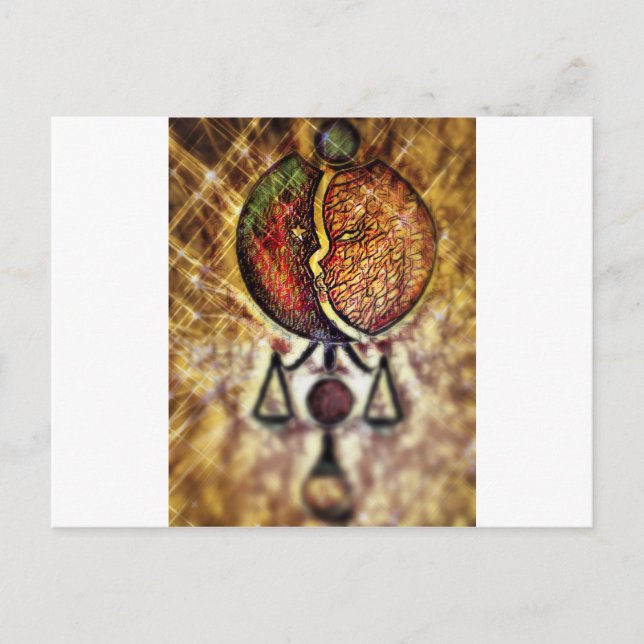 Justiz Postkarte (Vorderseite)